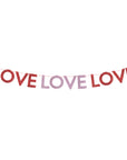 Glitter Fabric Love Garland