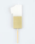 Gold Dipped Number Candles (1-8)