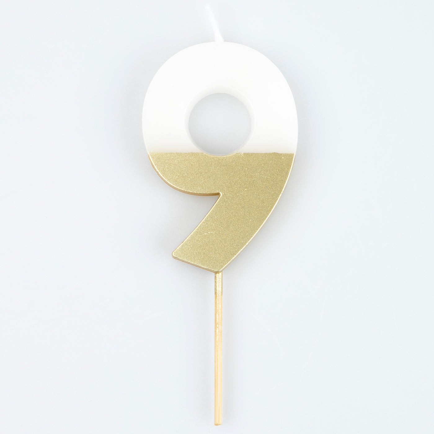Gold Dipped Number Candles (1-8)