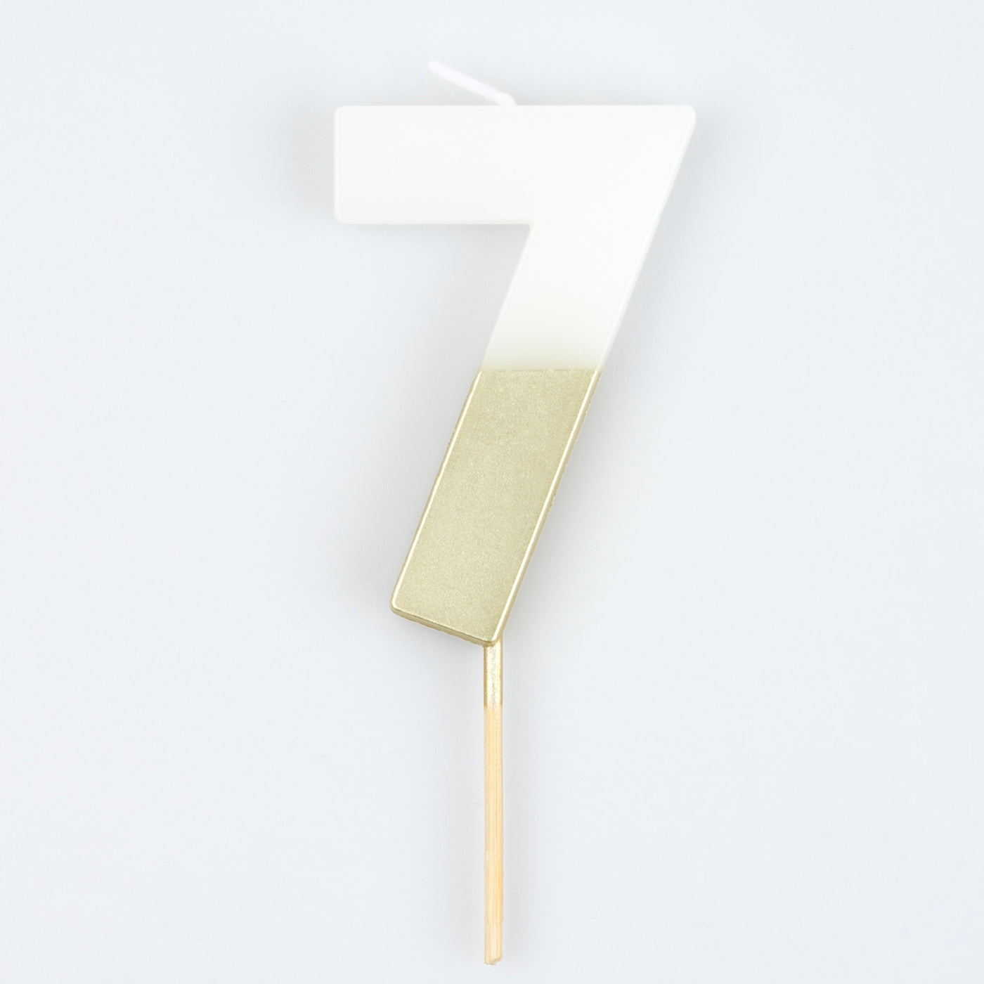 Gold Dipped Number Candles (1-8)