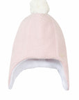 Cotton Cashmere Fleece Lined Pom Pom Hat