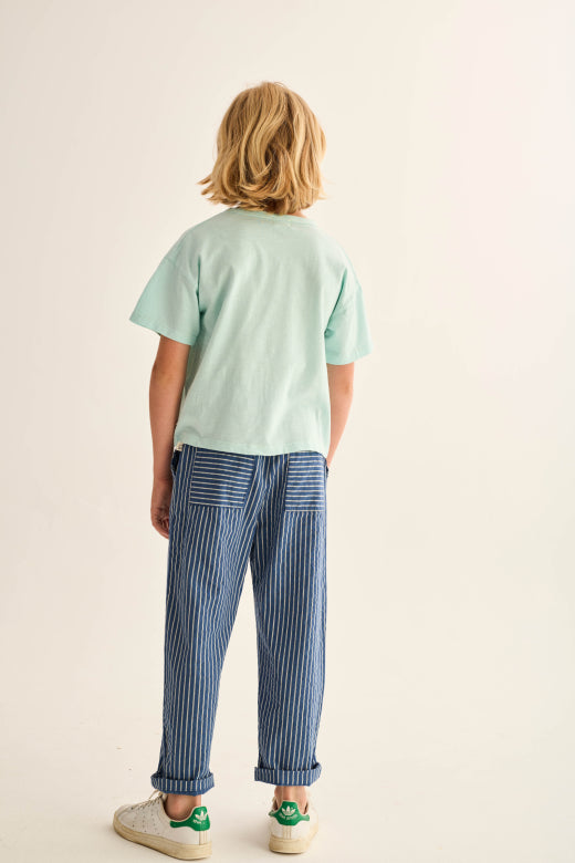 Navy Striped Aero Pants