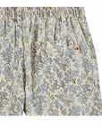 French Blue Floral Wide Leg Pants