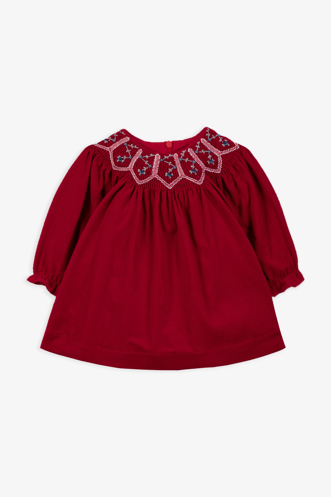 Tartine et Chocolat Red Fine Corduroy Dress