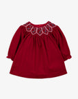 Tartine et Chocolat Red Fine Corduroy Dress