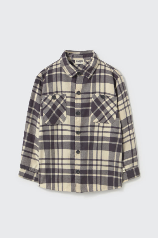 Stone Tartan Greg Flannel