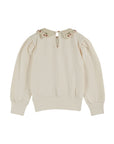 Cherry Embroidered Collared Sweatshirt