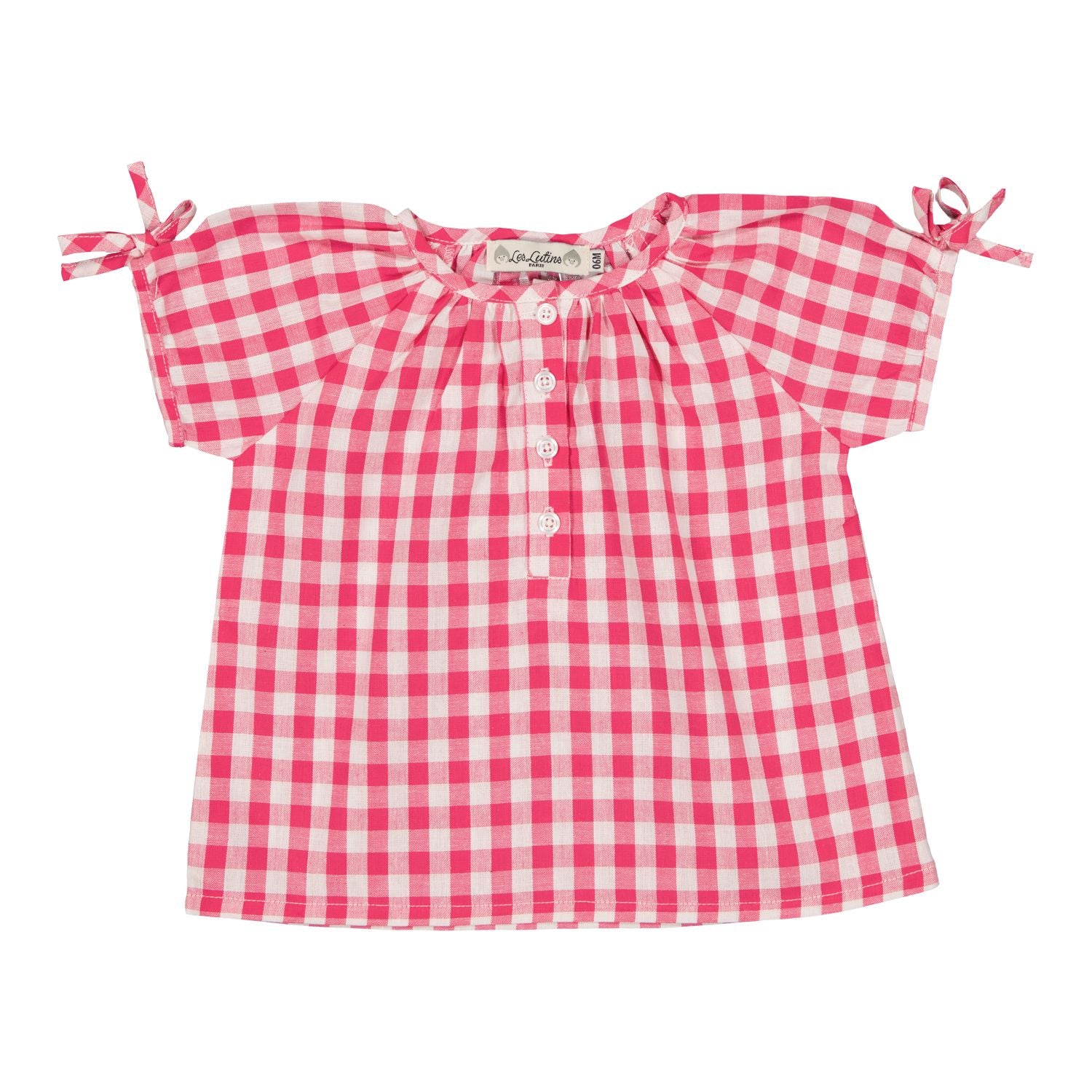 Les Lutins Aglae Blouse- Red Gingham