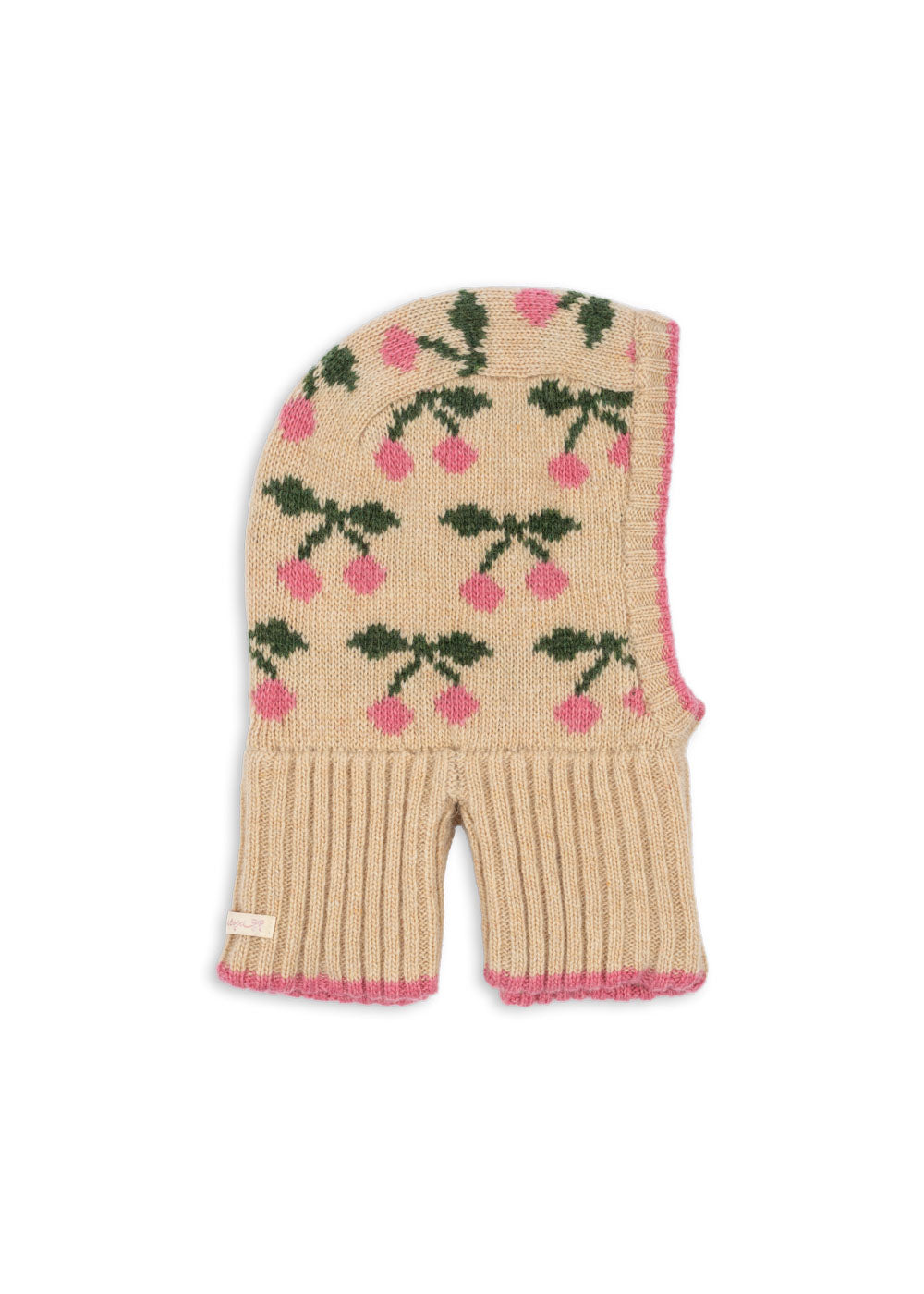Belou Cherry Intarsia Balaclava