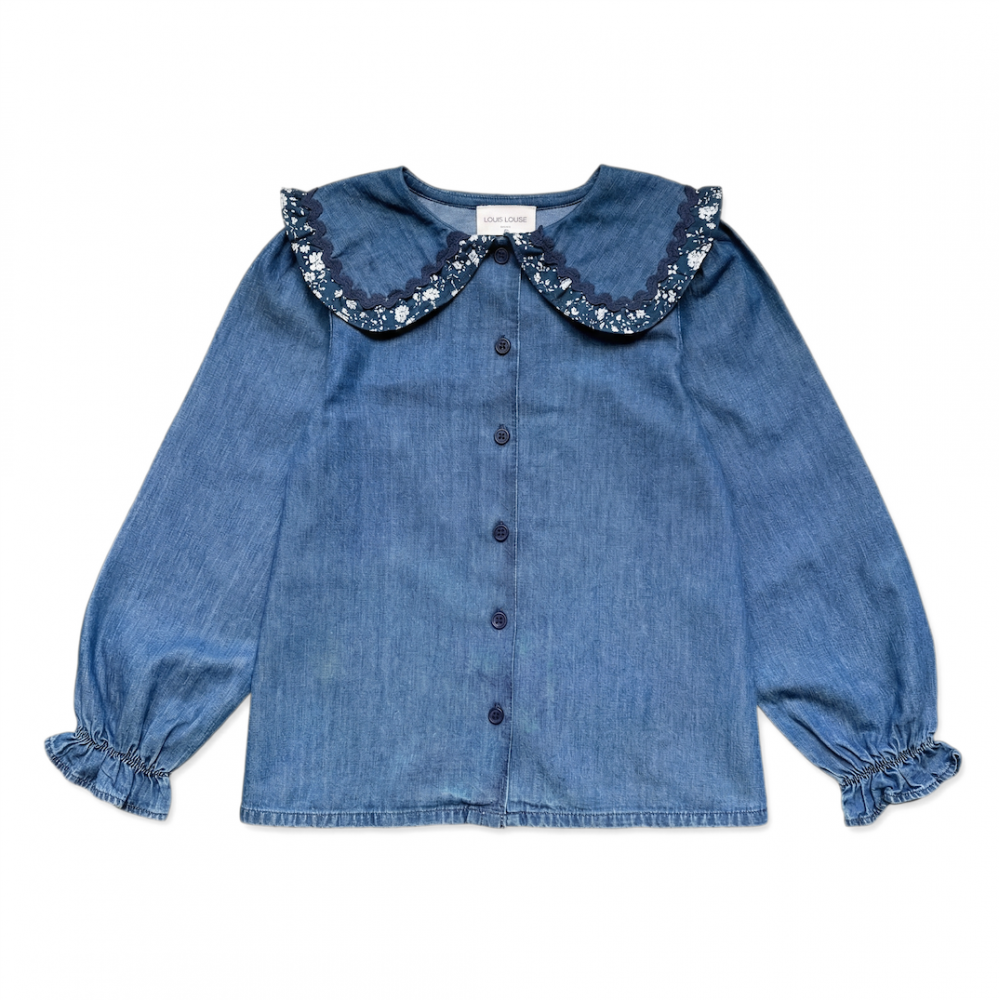 Sybillou Chambray Girls Top