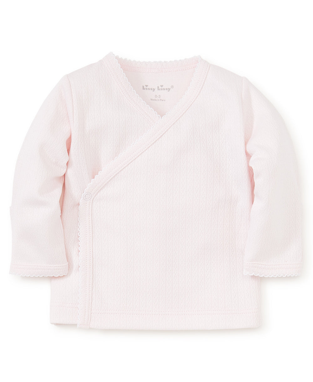 Pointelle Cross Tee