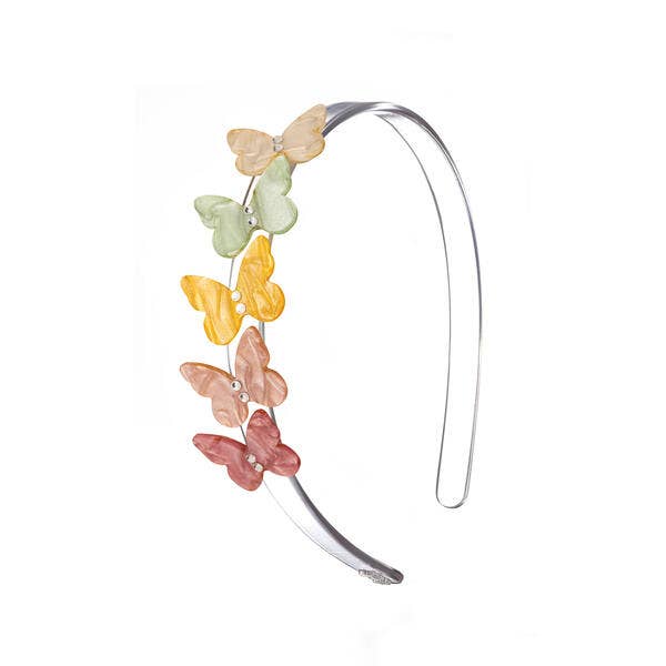 Pearlized Butterflies Headband