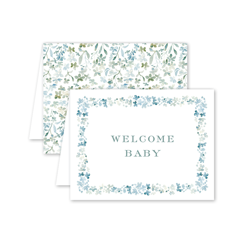 Forget Me Nots Baby Card