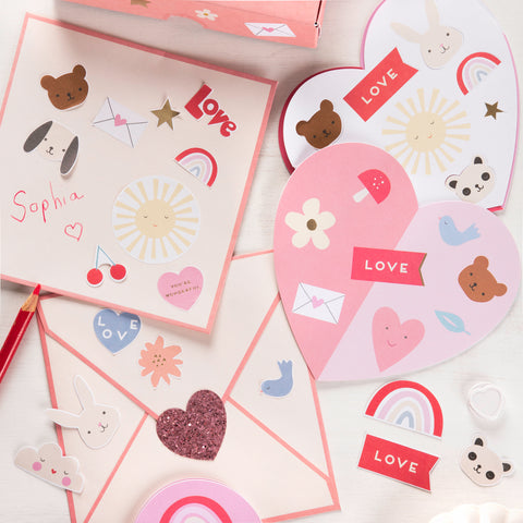 Meri Meri Valentine Sticker Cards (set of 12)