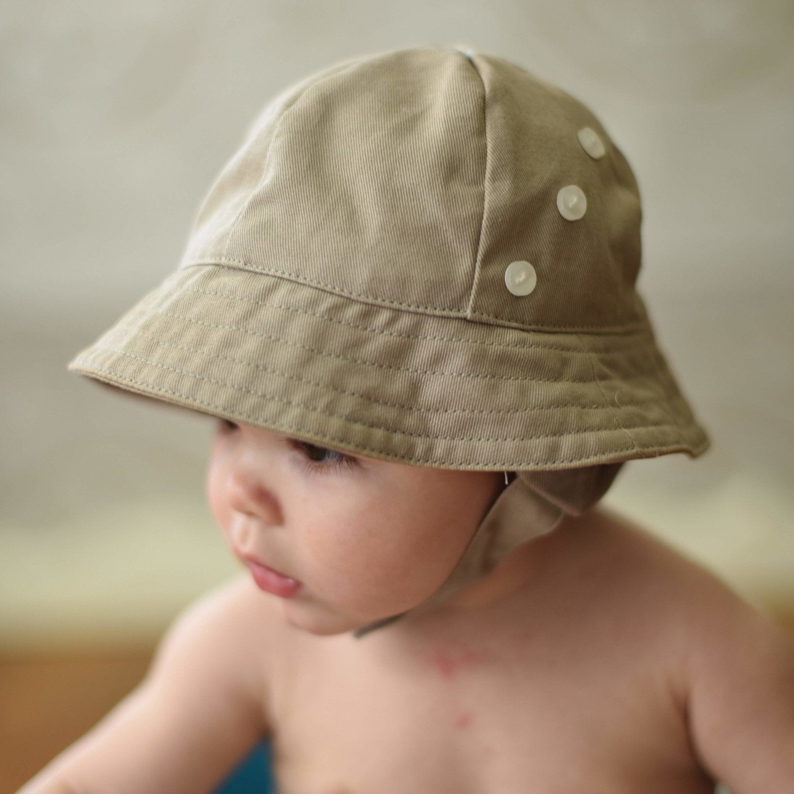 Khaki Canvas Bucket Hat